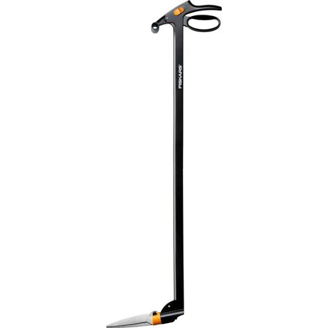 Fiskars Cesoie per erba con manico, Meccanismo anti-blocco Servo-System, Lunghezza: 100 cm, Lame in acciaio/Impugnatura e manico in plastica, GS46, 1000590 (1/5)