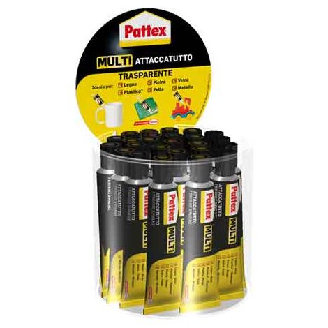 COLLA ATTACCATUTTO 'MULTI' PATTEX 20 ml - confezione 25 pezzi - PATTEX