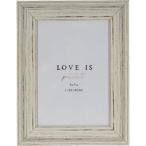 Alba Photo Frame 5X7 - Wood - White