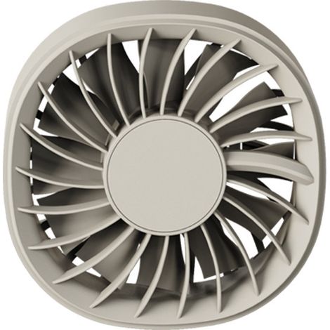 Ventilateur électrique USB, lumière d'ambiance, ventilateur de voiture, ventilateur à pince pour grille d'aération, ventilation puissante, sept couleurs -- F22 Kaki (1/4)