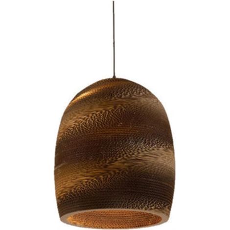 Lampada a sospensione in carta a nido d'ape, lampada a sospensione in cartone in stile giapponese, lampada a sospensione decorativa vintage per soggiorno, cucina, isola, bar, ingresso, sala da pranzo, (1/5)