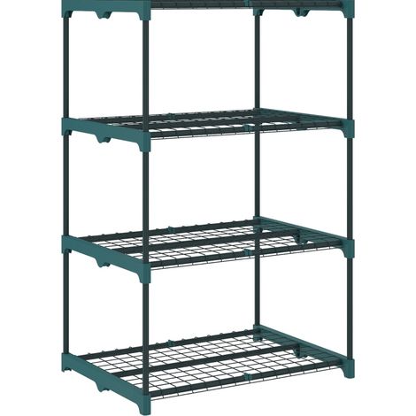 Estantería para plantas de 4 niveles de acero verde oscuro 105 cm (1/5)