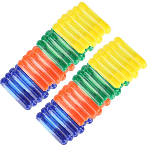 100 pièces de décorations en verre multicolores pour aquarium et accessoires de décoration. (1/5)