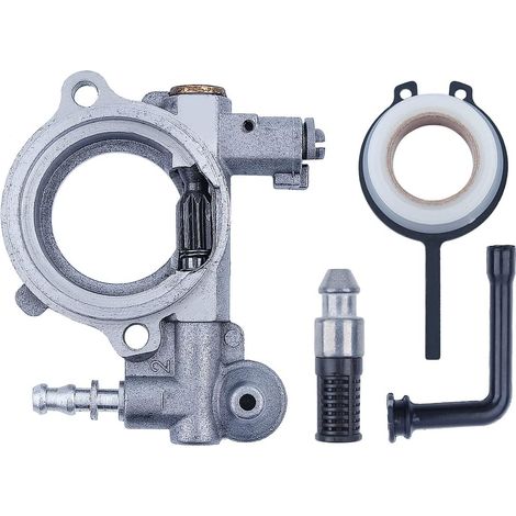 Kit de pignon vis sans fin pour filtre de ligne de pompe à huile pour tronçonneuse Stihl 024 026 MS240 MS260, pièces de pompe à huile, pignon vis sans fin, filtre à huile, ligne d'huile (1/5)