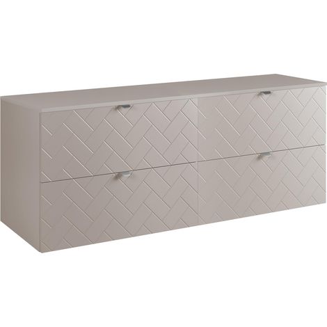 Mobile da bagno, Cashmere, 160 x 57 x 46 cm, Maniglie Argento (1/5)