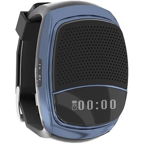 Tragbare Bluetooth-Lautsprecheruhr, kabelloser Lautsprecher mit integriertem Mikrofon für Freisprechanrufe, TF-Kartensteckplatz, TWS-Stereo-Sound, Selfie-Fernbedienung, IP45 wasserdicht für Skifahren, (1/5)