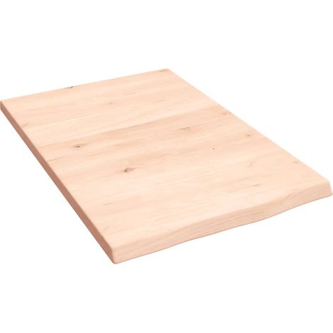 Maison Exclusive - Piano Bagno 40x60x2 cm in Legno Massello Non Trattato