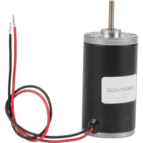 Moteur à courant continu, 24 V, 3 500 tr/min, haute vitesse, CWCCW, aimant permanent, 31ZY, moteur à balais de carbone haute puissance, pour bricolage, moteurs à aimant permanent (24 V, 3 500 tr/min) (1/5)