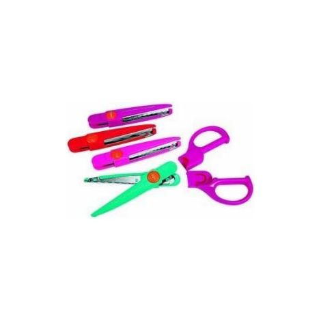 Lebez 4333L tijera de escritorio y manualidades Tijeras de manualidades Corte con forma Multicolor