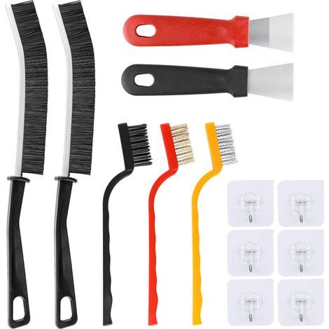 Nettoyage des Interstices, Lot de 7 Multifonctionnelle Brosse Nettoyage Salle de Bain, Brosse Joint Carrelage, Brosse a Joint pour Cuisine, Maison, Bain, Toilette, Rainure Fenetre (1/5)