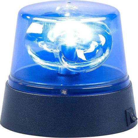Gyrophare - Lampe Stroboscopique LED - Pour Situations d'Urgence et Événements Festifs - Fonctionne sur Piles - Bleu - 1 Pièce (1/5)