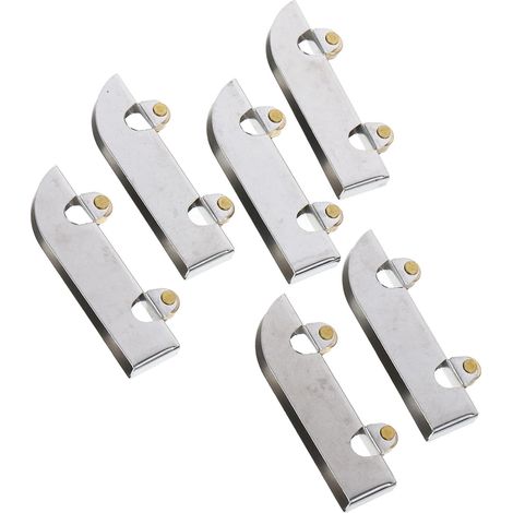 CCYKXARoulettes Porte PlacardCoulissante et Fermeture sans Effort Lot de 6 en Acier Inoxydable Design Roue en Cuivre Argenté pour Portes Vitrées de Vitrines (1/5)
