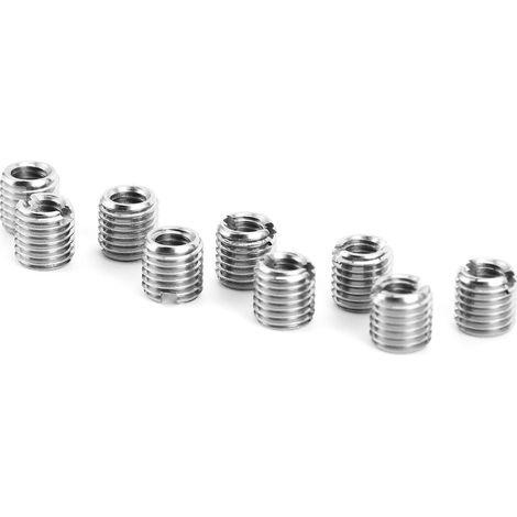 Lot de 10 écrous de réparation à filetage fin, inserts en acier inoxydable pour la fixation (1/5)