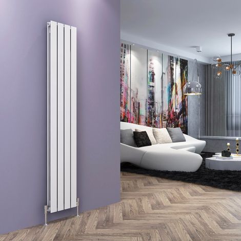 ELEGANT 1800x304mm White Vertical Radiator Double Flat Panel Designer Radiator Central Heating (1/5)