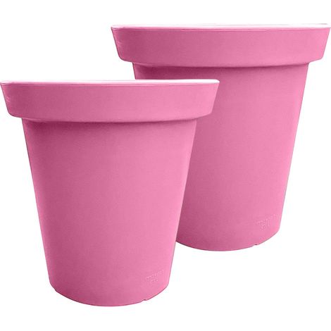 Pot de fleurs rond xxl delight 75l- lot de 2 (1/3)