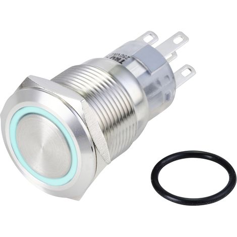 TRU COMPONENTS TC-10090936 LAS1-AGQ-11E/B/24V/S Vandalismusgeschützter Drucktaster 250 V/AC 3 A 1 x (1/2)
