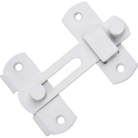 Loquet de sécurité en inox pour porte et armoire, blanc (1/5)