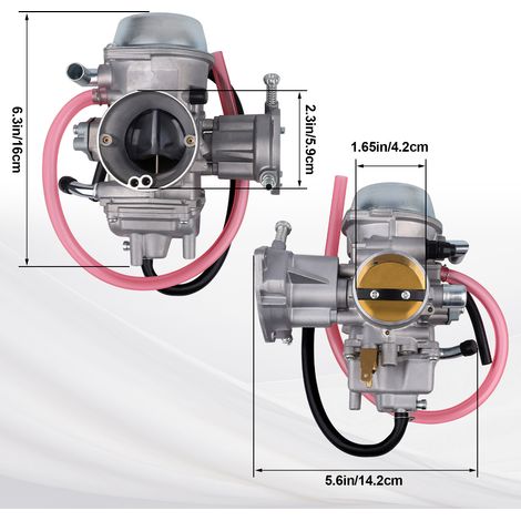 Carburateur compatible avec Yamaha Rhino 660, YFM660, YXR660Fa, YXR660FES, YXR66 (1/4)