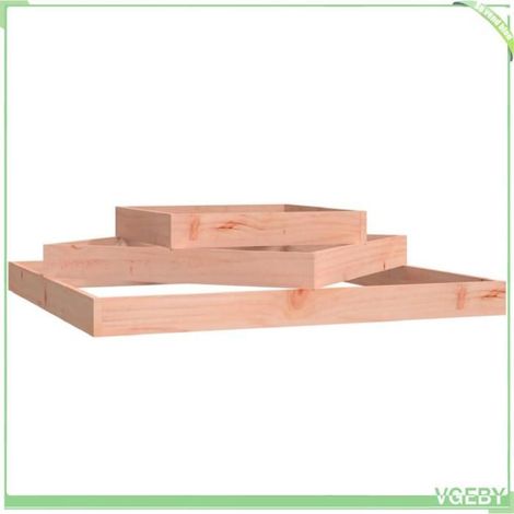 Jardinière - FAFEICY - Modèle à 3 niveaux - Bois de douglas massif - 112x112x27 cm - Non traité (1/5)
