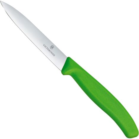 Coltello liscio per verdure, lunghezza 100/212 mm - verde