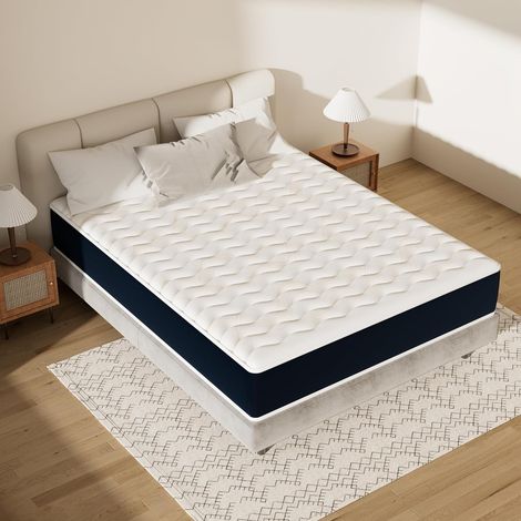 STANEW Matelas 120 x 190 cm, Épaisseur 32 cm et Matelas Mousse à Mémoire de Forme, Parfait Soutien Haute Resil, Respirant, 7 Zones, Réversible à Deux Faces (120x190x32) (1/5)