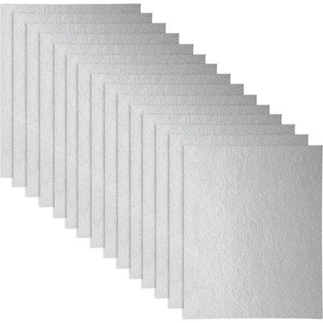 Guide d'ondes 15 pcs Coque, Universal plaque Mica pour four à micro-ondes, découpées, 150 120 mm (1/5)