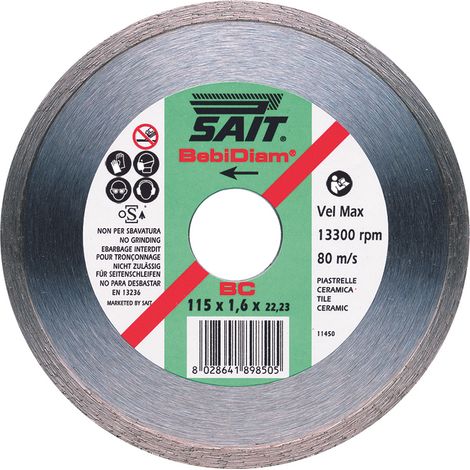 Sait DISCO DIAMANTATO BEBIDIAM DD-BC Ø mm. 115x1,9x22,23