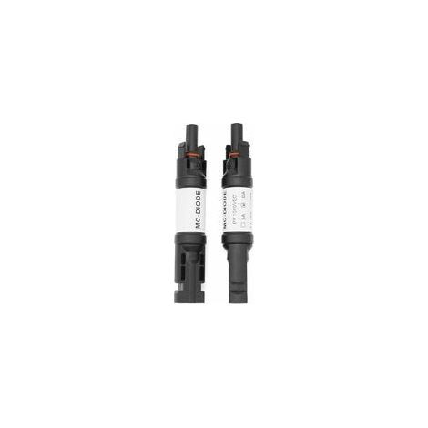 2 PCS Connecteur MC-4 avec diode, 10A DC1000V Diode Connecteur de panneau solaire parallèle MC-4 Mâle/Fem PV Énergie solaire Photovoltaïque Adaptateur de câble solaire (1/4)