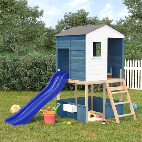 Aire de jeux d'extérieur,Maisonnette de jeu,Maison enfant bois massif de sapin BDXN43603 (1/5)