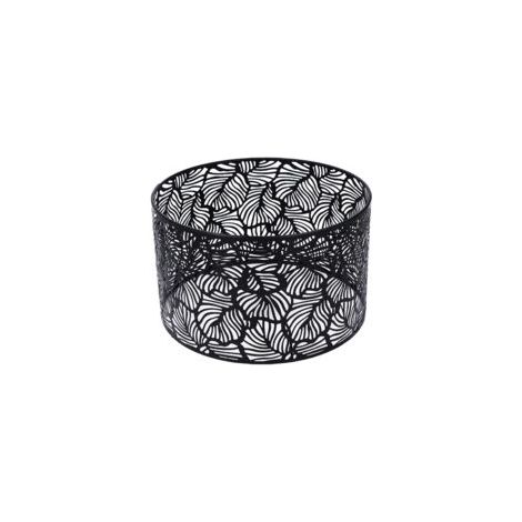 Abat-jour moderne noir 25cm Hauteur 16cm Fer pour ampoules E14 E27 Diffusion lumière sans éblouissement (1/5)