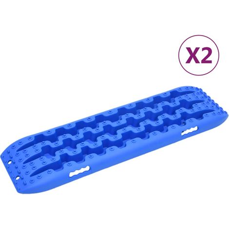 Traction Boards 2 pcs Blue 106x30.5x7 cm Nylon vidaXL