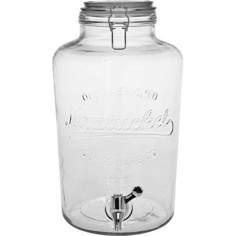 Getränke-Spender mit Hahn & Deckel Geschenk-Box 8 Liter