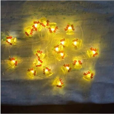 Guirlande lumineuse LED, décorations de Noël, alimentation USB, 3 mètres de long - motif bonhomme de neige de Noël. (1/4)