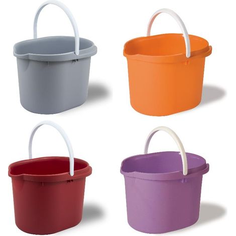 Secchio acqua ovale con becco 15 litri belli&forti (1/2)