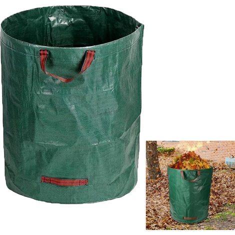 Sacs à Déchets de Jardin - 1 Pièce, Vert, Sacse de Jardiner Réutilisables Avec Poignées, Adapté au Traitement Grandes QuantitéS Feuilles, Déchets Verts, Déchets, Mauvaises Herbes, Terre (1/5)