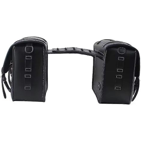 Sacoche latérale universelle noire pour motos, grande capacité de rangement latéral, convient aux Harley-Davidson Sportster 883, Honda, Yamaha et Suzuki. (1/5)