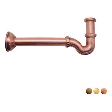 SIFONE A S TAPPO LATERALE SENZA PILETTA 1"1/4 Misura: 1"1/4 Dorato