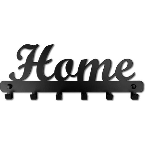 Colgador de pared HOME negro
