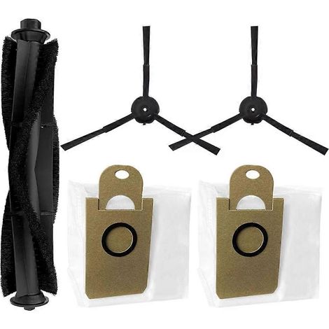 Accessoires pour Proscenic X1/X1S/MGTEC Twinboth S10 Ultra : rouleau principal, brosse latérale, sac à poussière