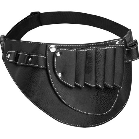 Funda de cinturón negra para tijeras de peluquería T10 (1/2)