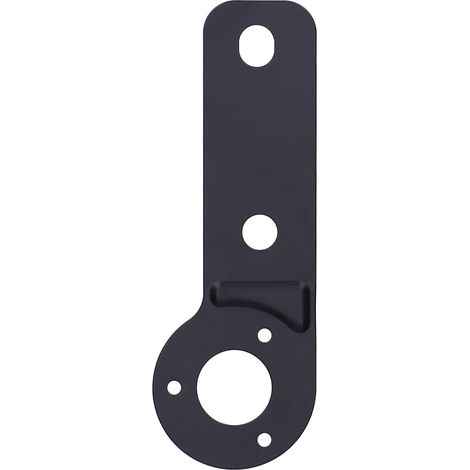 Plaque de fixation en fer noir pour support de prise européenne - Véhicule utilitaire, remorque, camping-car, voiture (1/5)