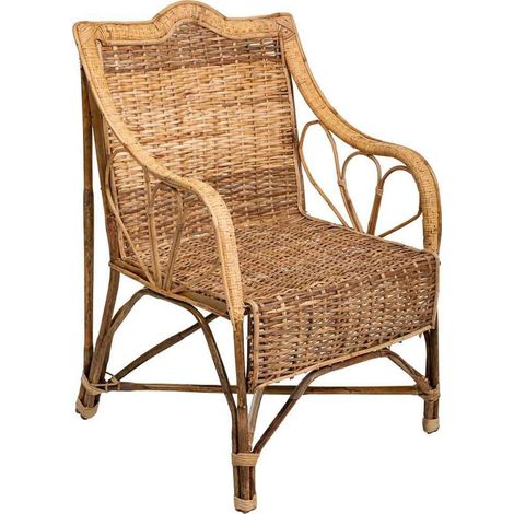 fauteuil en rotin naturel au design authentique et chaleureux - rotin naturel clair et chaud