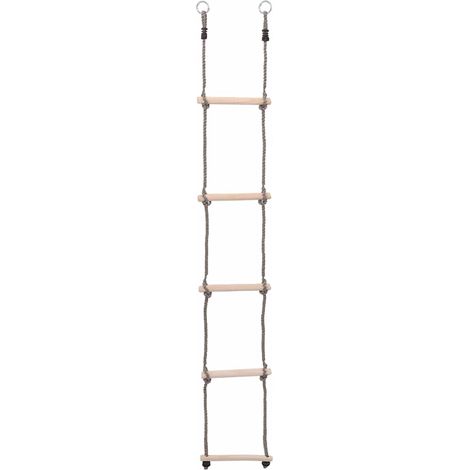 Scala a 5 Gradini 210 cm in Legno Massello di Pino vidaXL