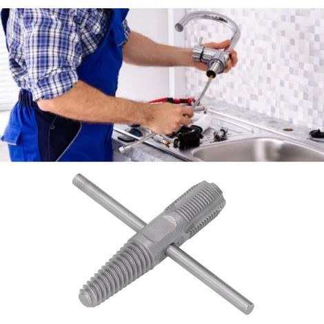 2-in-1-Armaturenwerkzeug (1/2 Zoll): Reparaturwerkzeug und Werkzeug zum Entfernen abgebrochener Kabel. Dieses Multifunktionswerkzeug entfernt defekte Rohre und freiliegende Kabel und dient gleichzeiti (1/5)