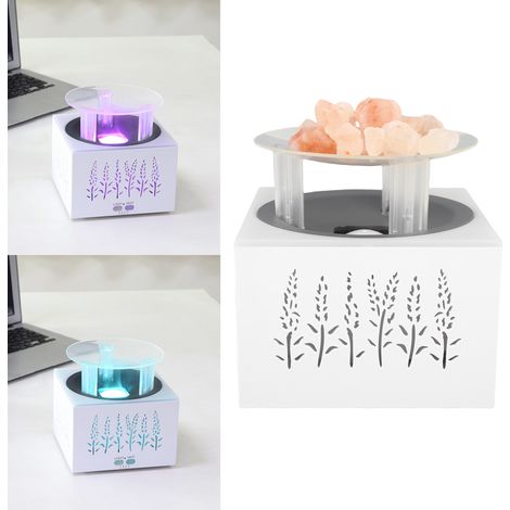 Humidificador de aromaterapia, difusor de aceites esenciales, iluminación ambiental, 400 ml con temporizador y mando a distancia, PP+ABS, para el hogar, la oficina o la sala de yoga. (1/5)