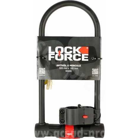 ANTIVOL U LOCKFORCE HERCULE 320 X 165 + SUPPORT