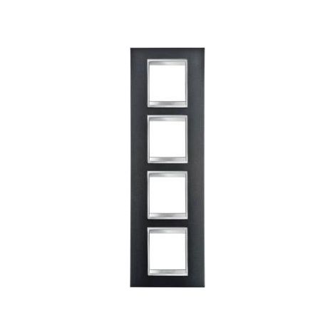 PLAQUE LUX INT. 2+2+2+2P V ARDOISE GEWISS GW16229VA