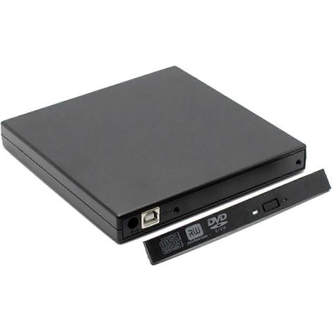 Externes CD/DVD-Laufwerk, schlankes und geschütztes externes CD-RW-Laufwerk mit USB 2.0