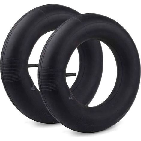 Chambres à air 4.80/4.00-8 Lot de 2 tubes de remplacement pour brouette Caoutchouc durable Valve droite Gonflage max 30 PSI (1/4)