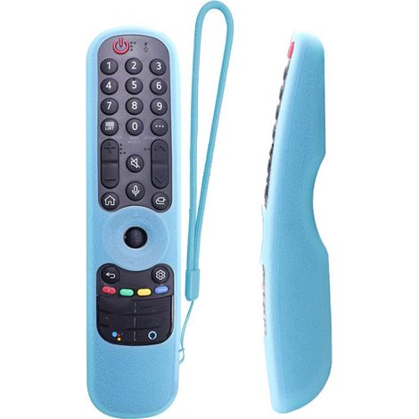 Étui de protection en silicone compatible avec la télécommande LG AN-MR21GC MR21N - bleu phosphorescent (1/5)